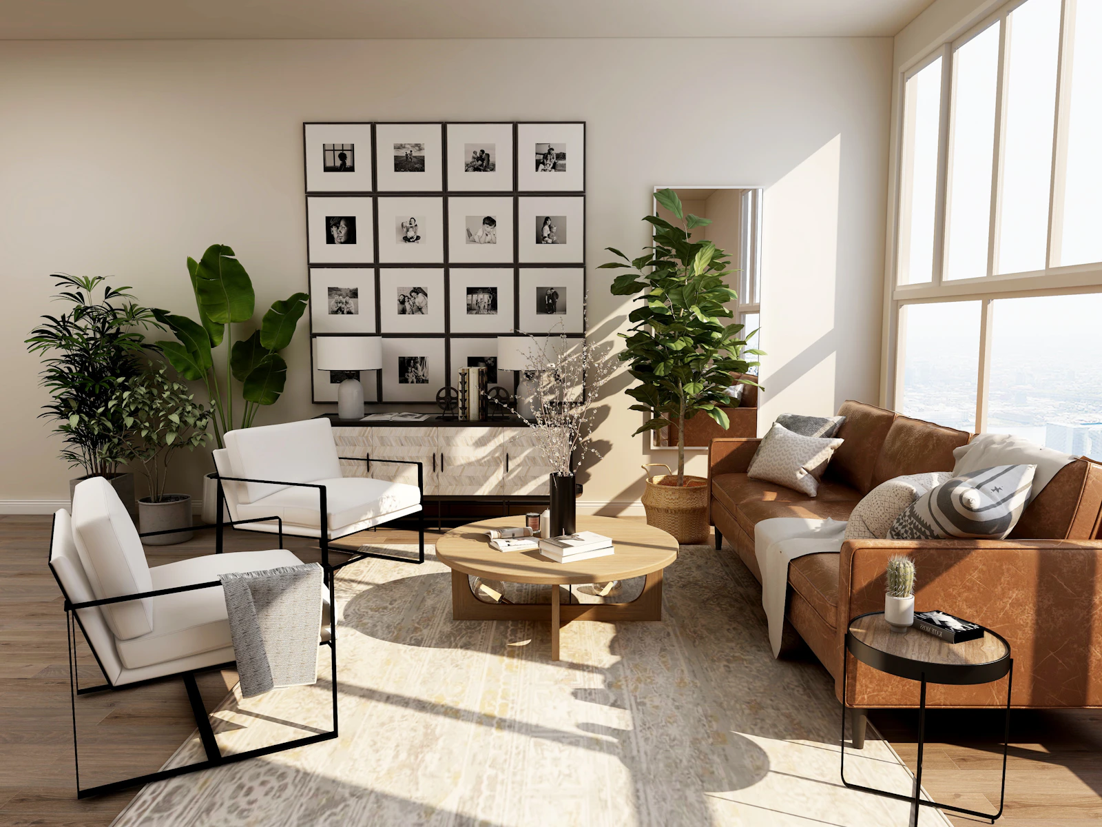 Open plan home interior